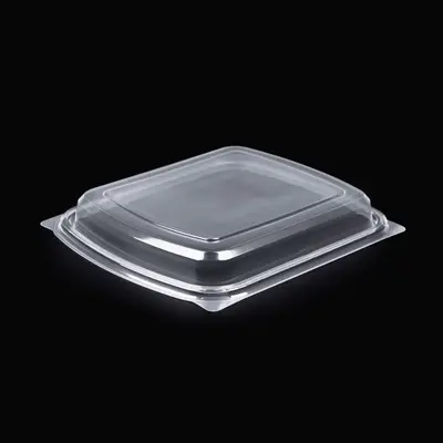 PP Bölmesiz Yemek Kabı - Kapak - Arı Ambalaj